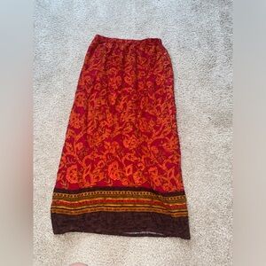Multicolored maxi skirt